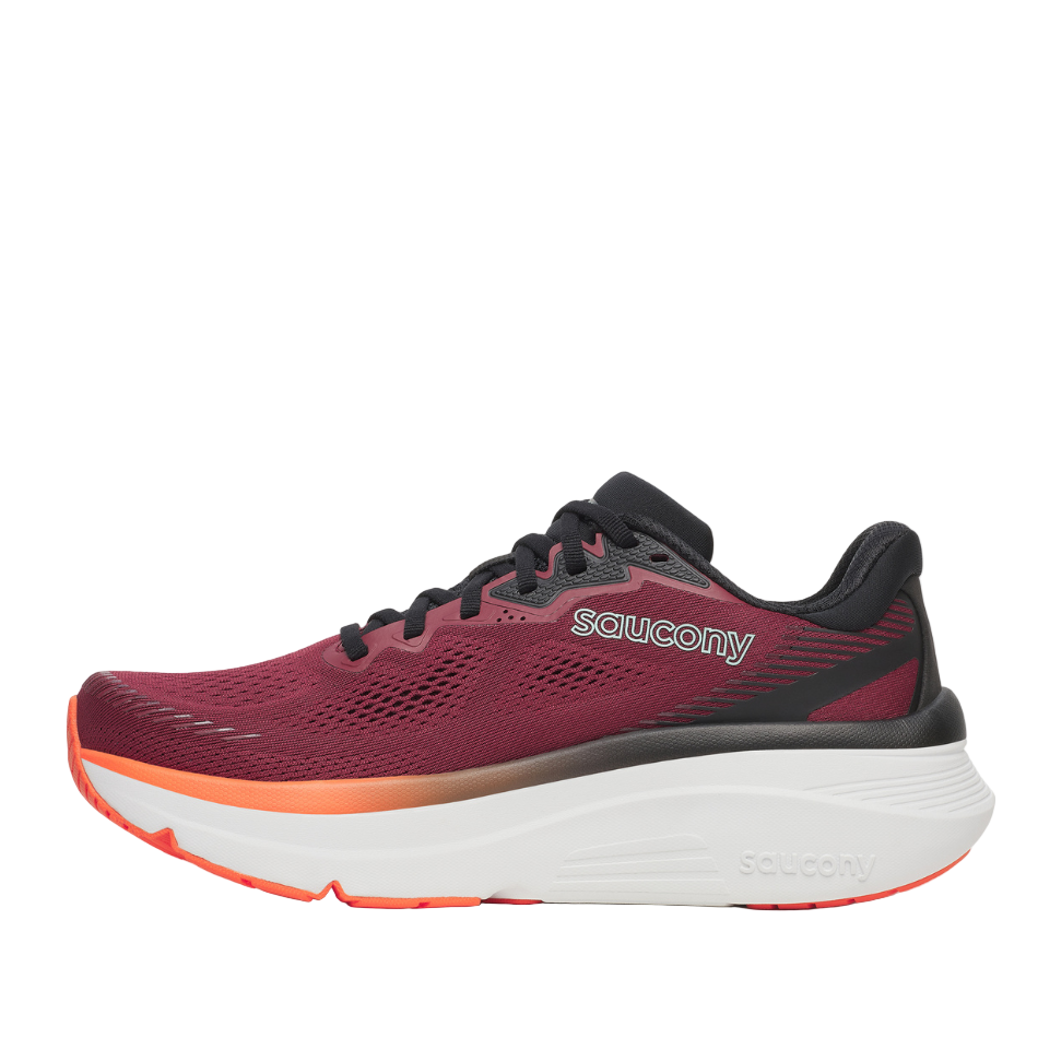 Saucony Men's Guide 19 Running Shoes in Crimson/Fire SS26