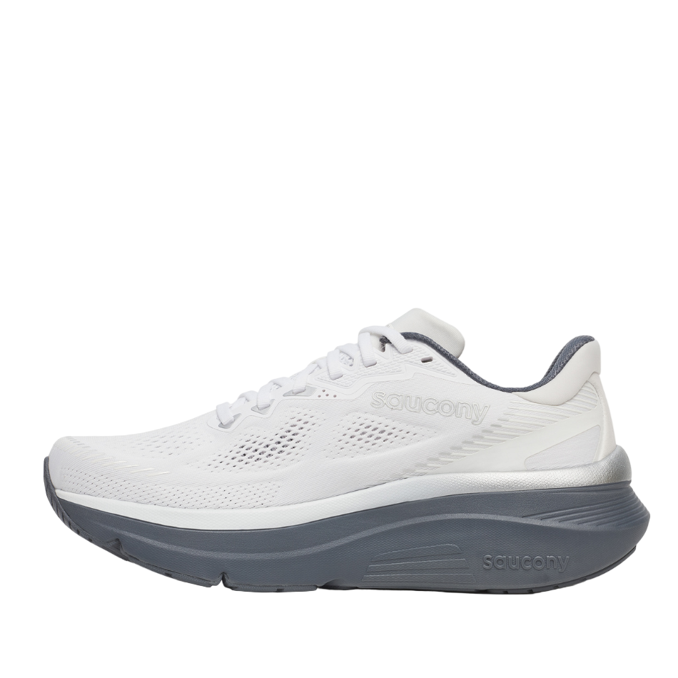 Saucony Men's Guide 19 Running Shoes in White/Shadow SS26