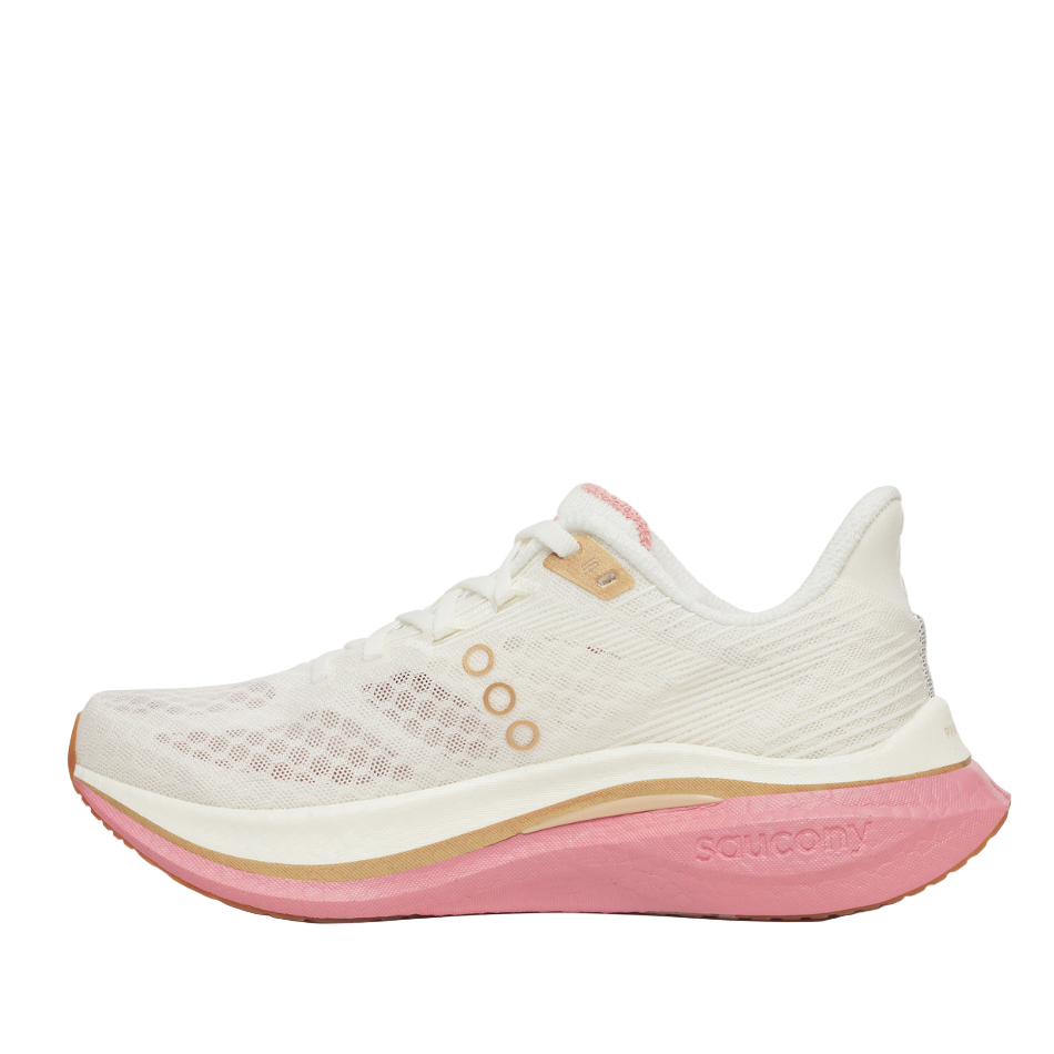 Saucony Women's Endorphin Speed 5 Running Shoes in Ivory/Mauve SS26