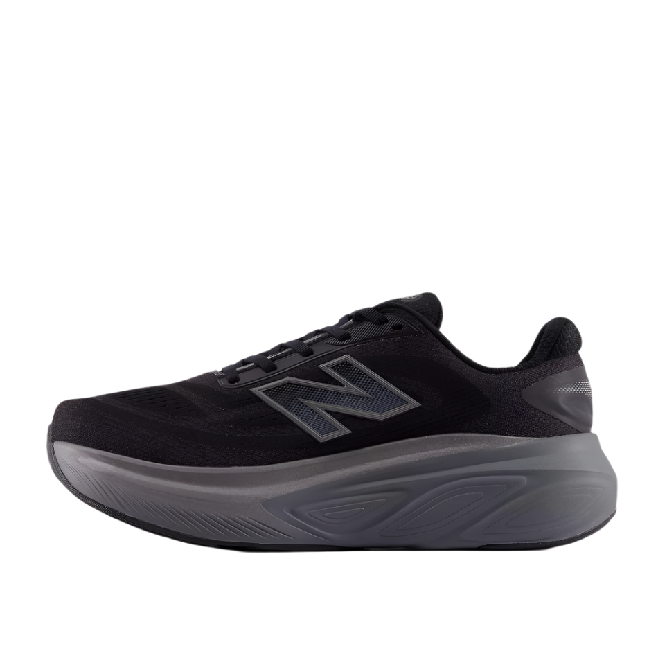 New Balance Men's Fresh Foam X More v6 Running Shoes in Black/Castlerock/Black Metallic AW25