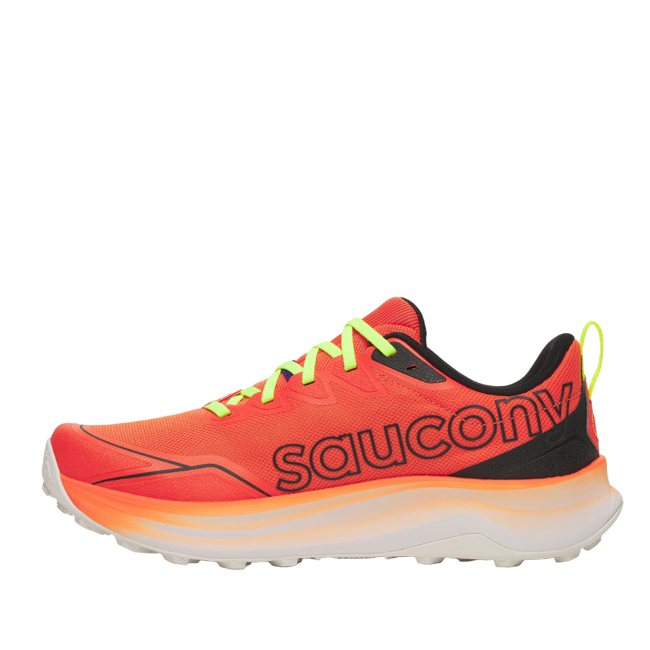 Saucony Men's Peregrine 16 Trail Running Shoes in Fire/Black SS26