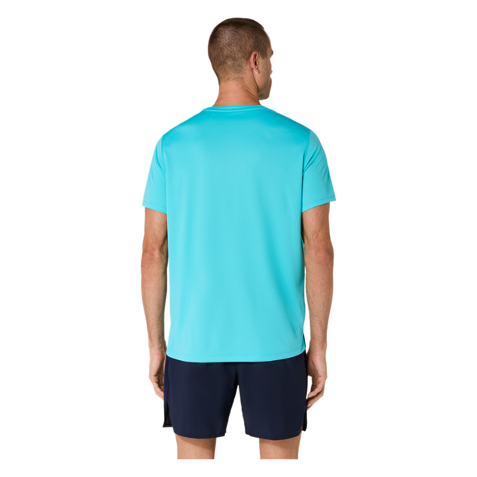 ASICS Men's Core Short Sleeved Top in Energy Aqua AW26