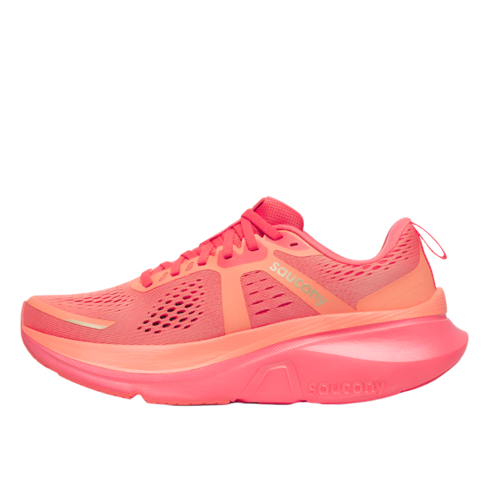 Saucony Women's Guide 18 Running Shoes in Salmon/Coral AW25