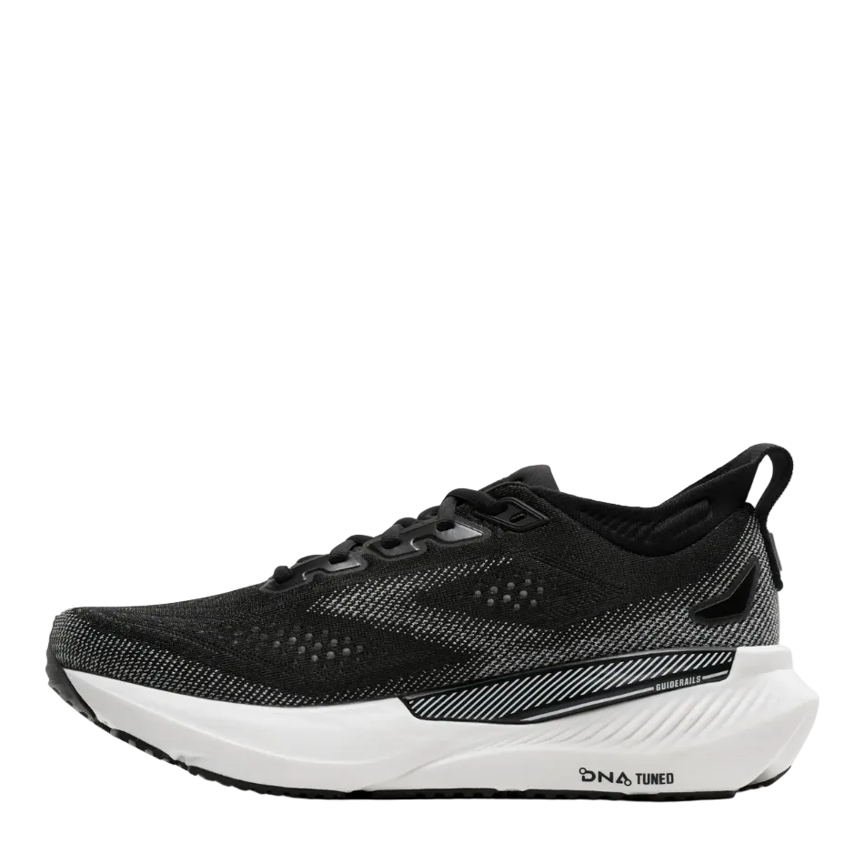 Brooks Men's Glycerin GTS 23 Wide Fitting (2E) Running Shoes in Black/Grey/White AW26