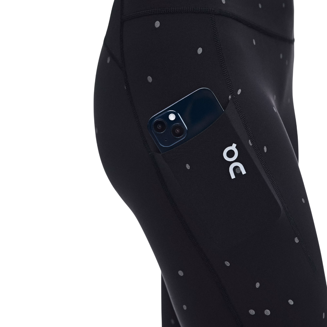 On Women's Performance Tights Lumos in Black/Eclipse AW26