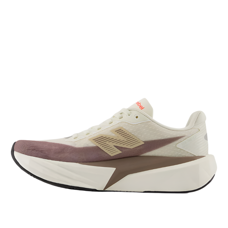 New Balance Men's Fuelcell Rebel v5 Running Shoes in Angora/Earth Shadow/Sea Salt AW25