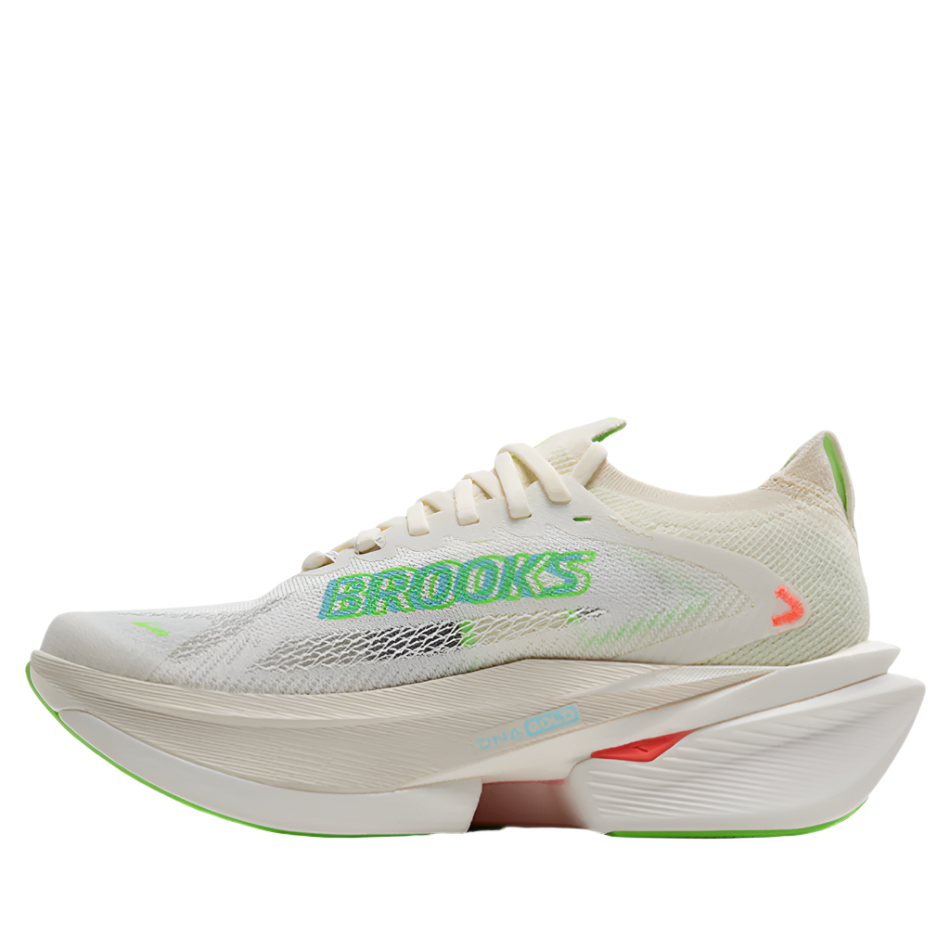 Brooks Men's Hyperion Max 3 Running Shoes in Coconut/Green Gecko/Pink Clay AW25