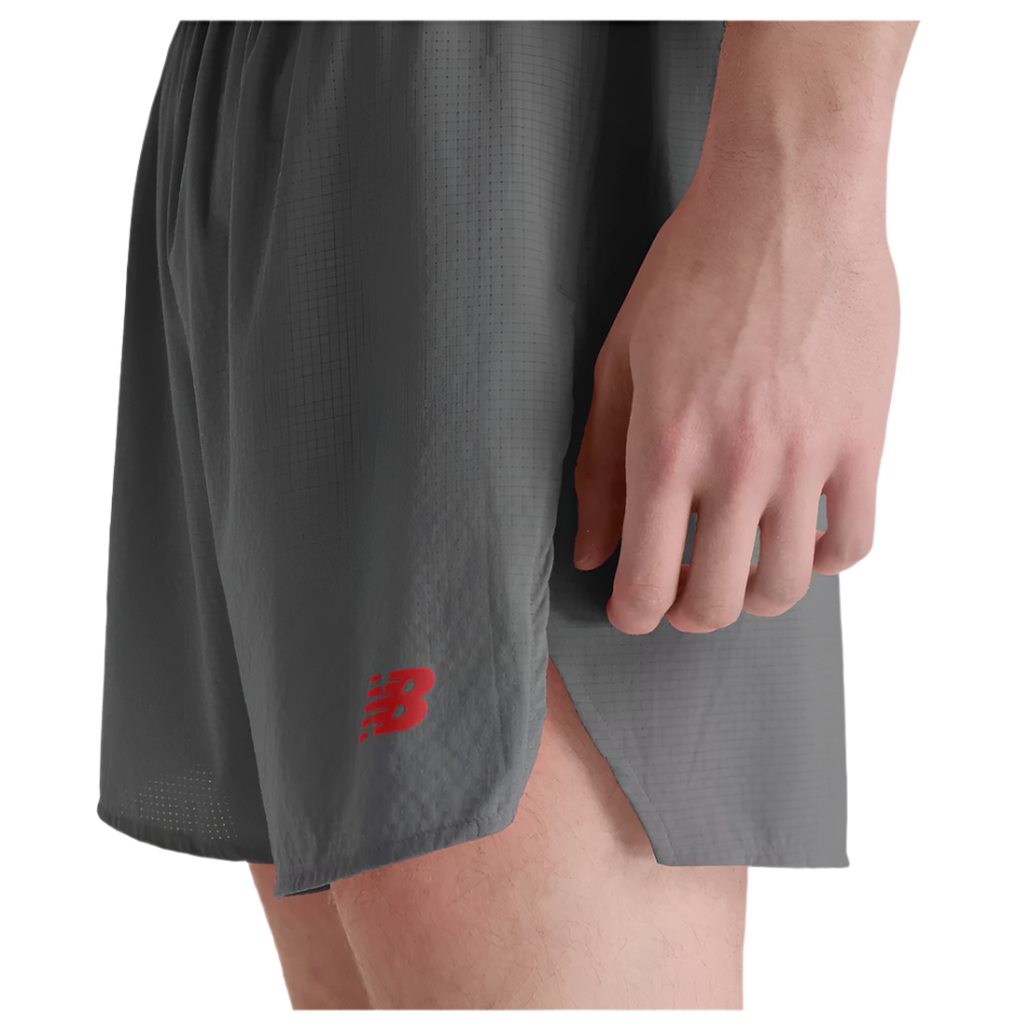 New Balance Men's RC Ultra Light Split Short 5" in Urgent Red AW25