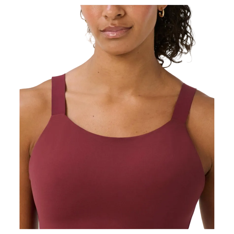 Sweaty Betty Runners High Sports Bra in Merlot Red AW26