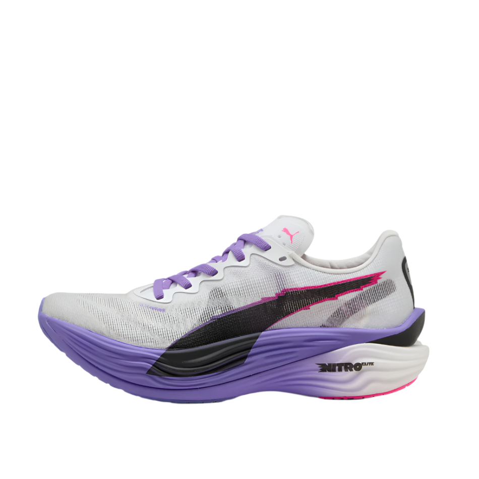PUMA Women's Deviate NITRO Elite 3 DIGITOKYO Running Shoes in PUMA White/Dark Amethyst AW25