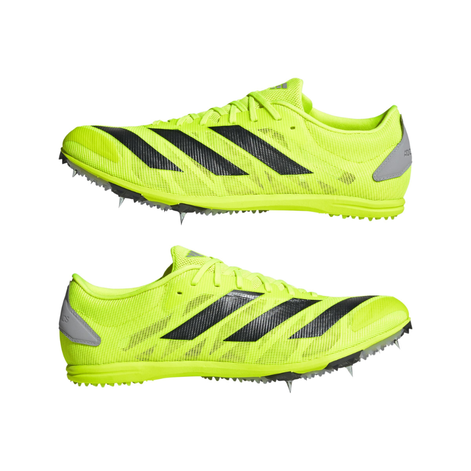 adidas Unisex Adizero Cross Country Running Spikes in Lucid Lemon/Core Black/Halo Silver AW26