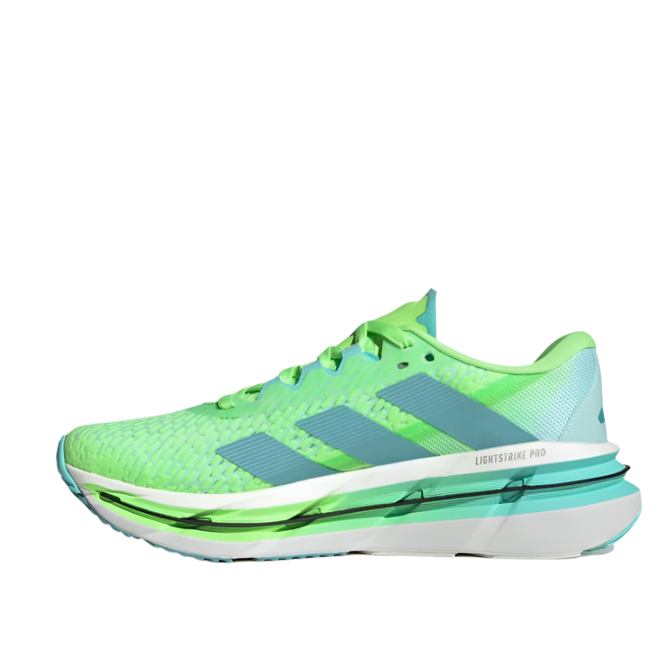 Adidas Men's Adistar BYD Running Shoes in Lime Burst/Mint Ton/Flash Aqua AW25