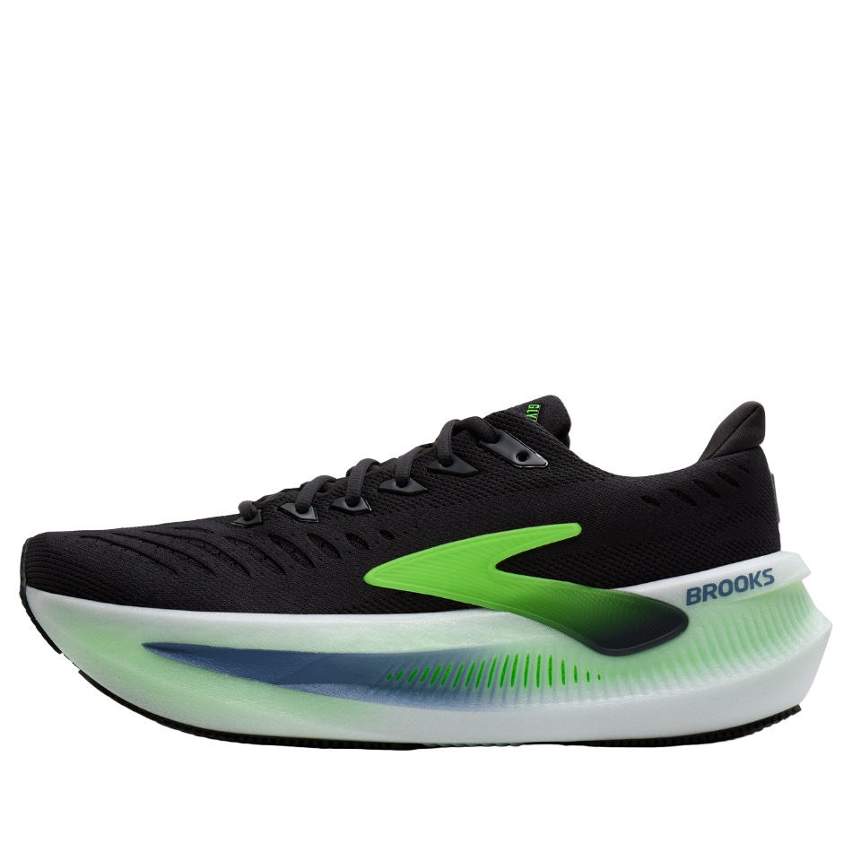 Brooks Men's Glycerin Max 2 Running Shoes in Phantom/White/Green Gecko SS26