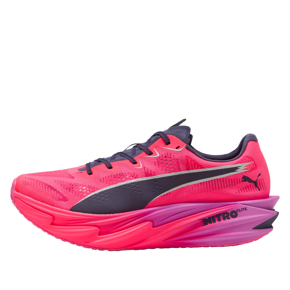 Puma Men's Deviate NITRO Elite 4 HYROX Running Shoes in Pure Pink-Electric/Orchid Dark Plum SS26