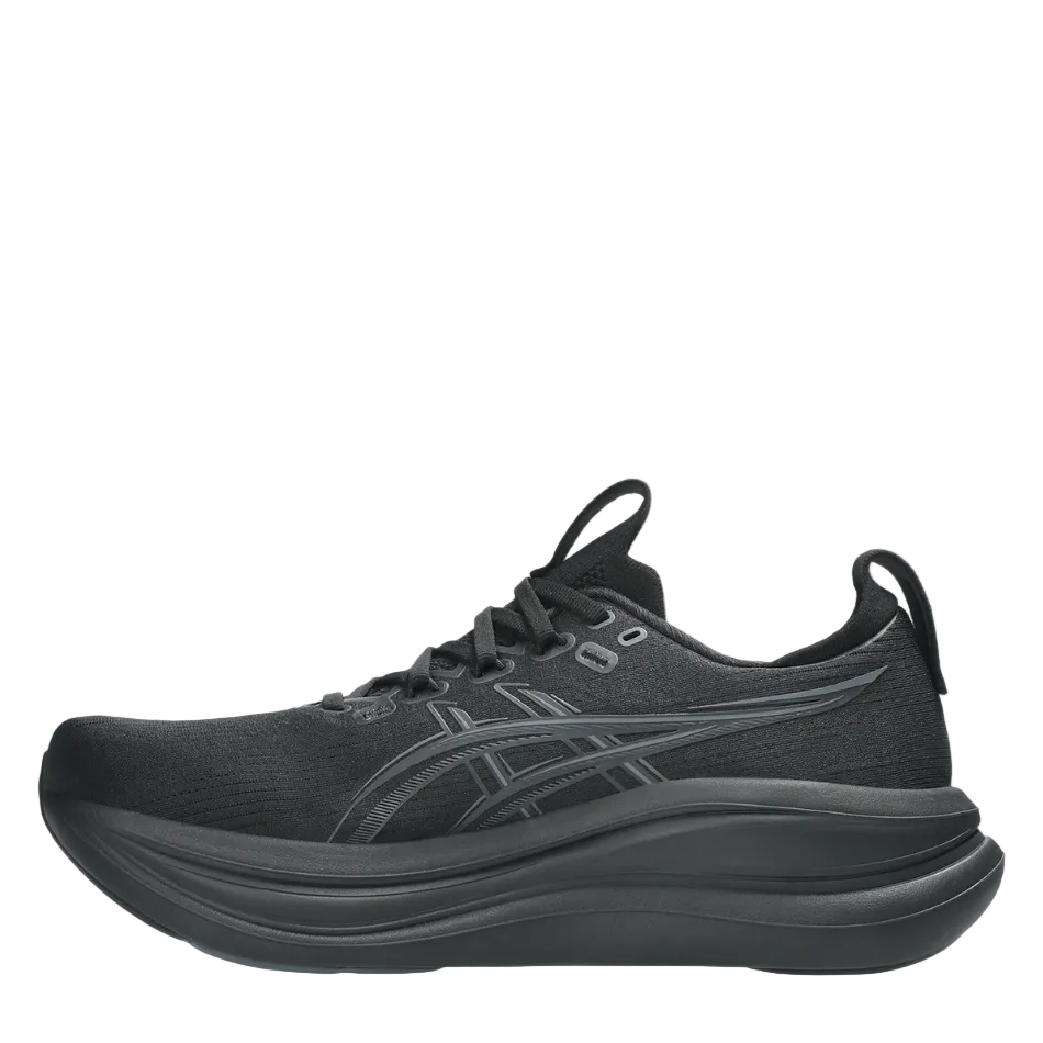 ASICS Men's GEL-NIMBUS 28 Running Shoes in Black/Graphite Grey AW26