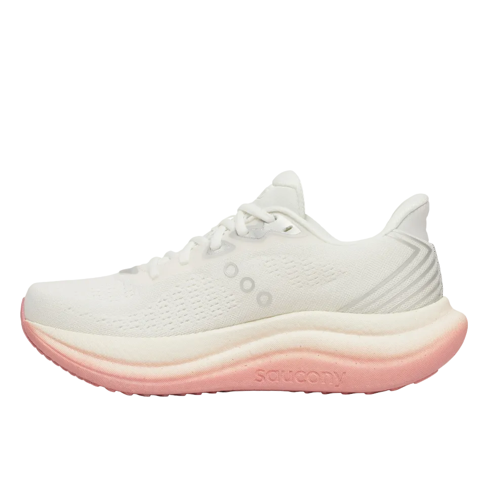 Saucony Women's Triumph 23 Running Shoes in Ivory/Mauve