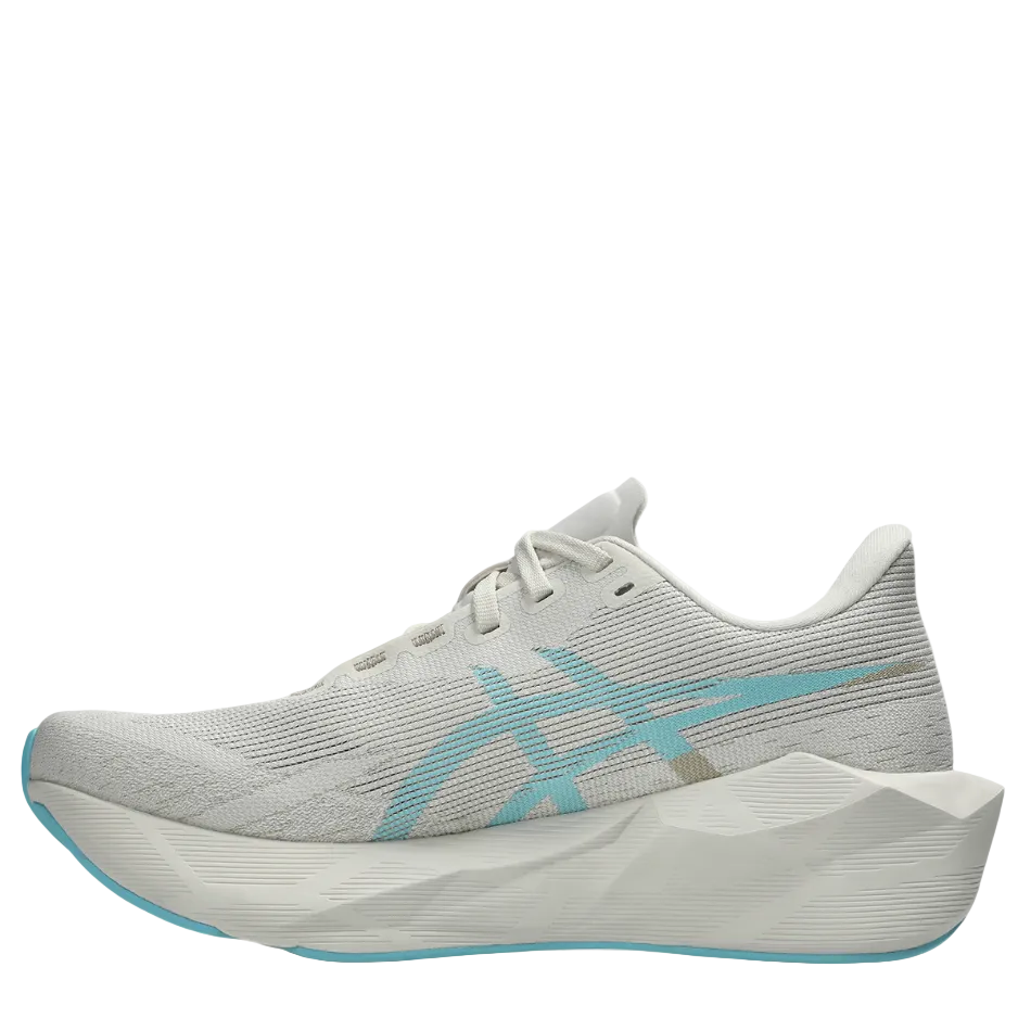 ASICS Women's NOVABLAST 6 Running Shoes in Soft Oat/Energy Aqua AW26