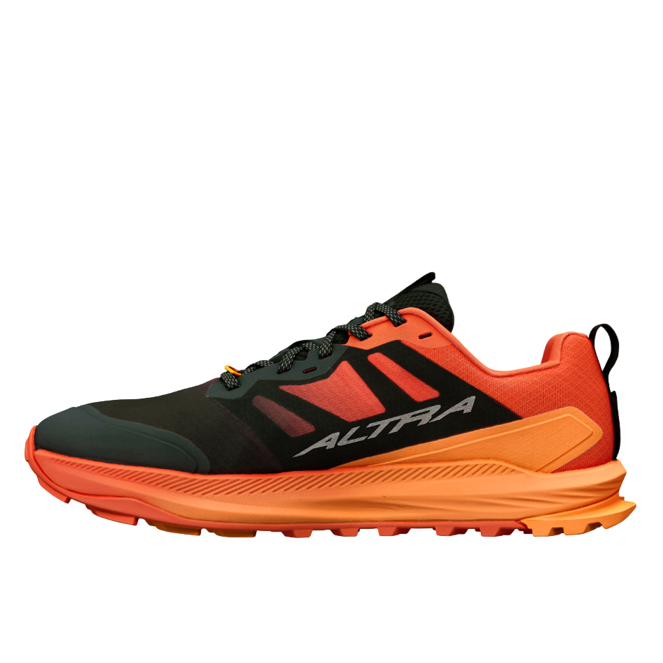 Altra Men's Lone Peak 9+ Trail Running Shoes in Black/Orange SS26