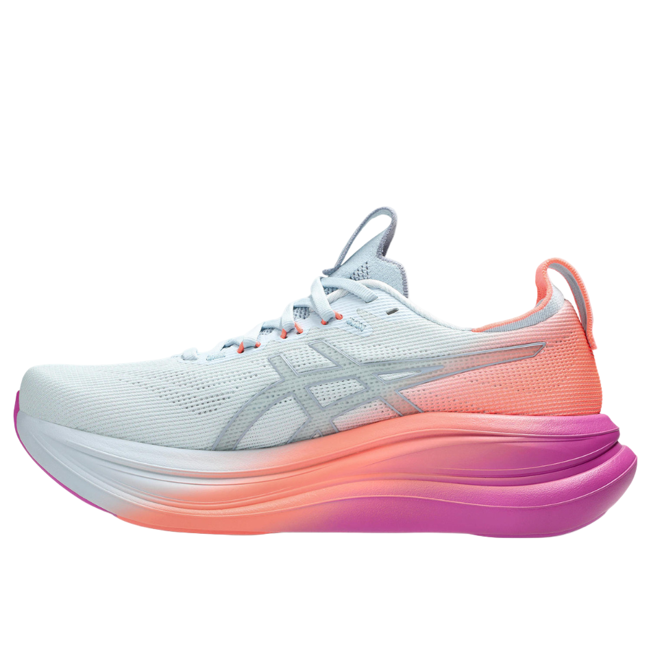 ASICS Women's GEL-NIMBUS 28 Sunny Sizzle Running Shoes in Sky/Digital Sakura SS26