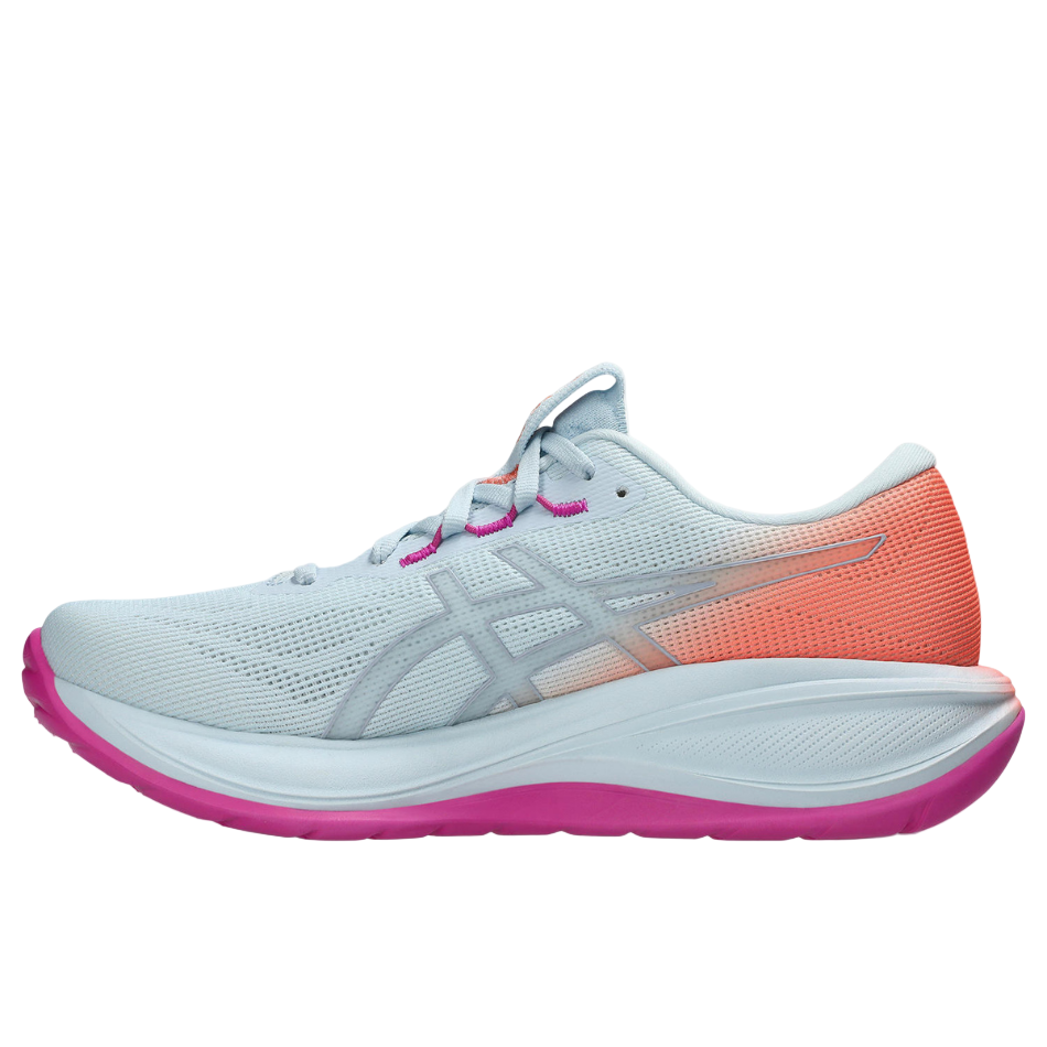 ASICS Women's GEL-CUMULUS 28 Sunny Sizzle Running Shoes in Sky/Sun Coral SS26