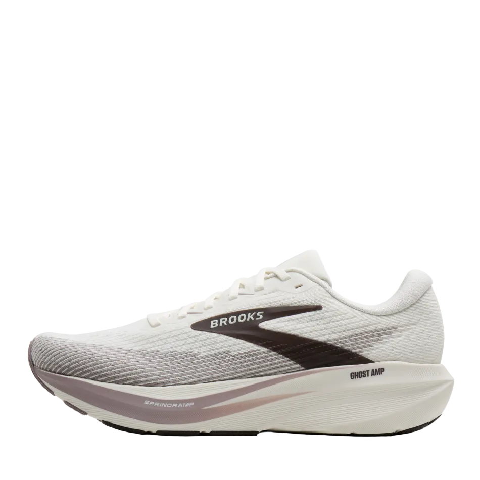 Brooks Men's Ghost Amp Running Shoes in Coconut/Purple Dove/Raisin AW26