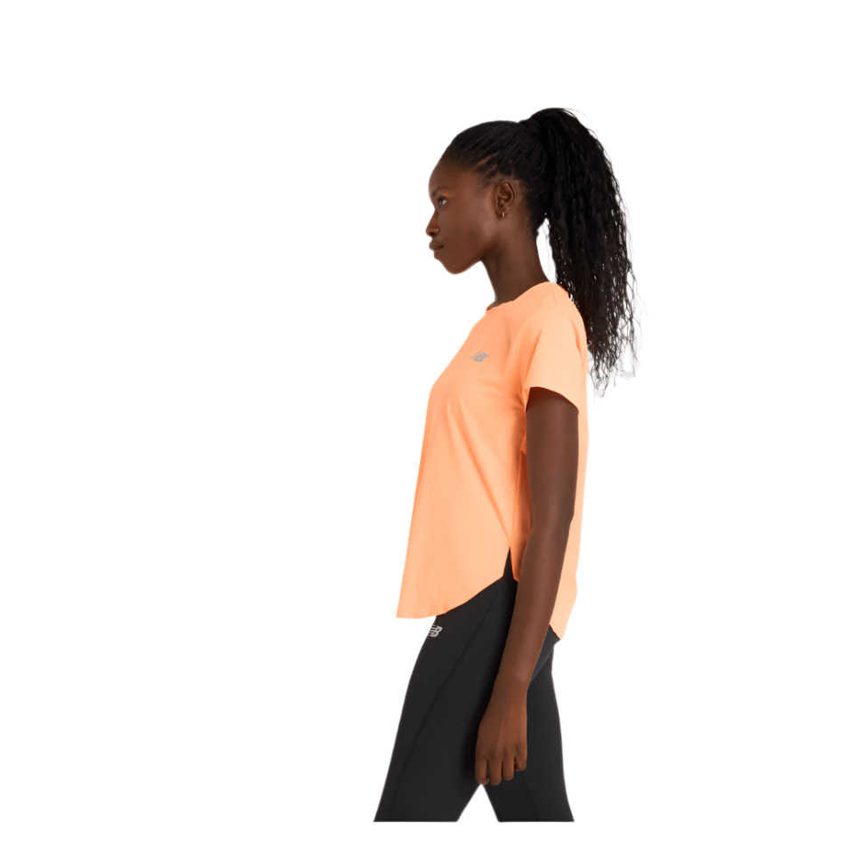 New Balance Clothing New Balance Women's Seasonal Race Day Ultralight T-shirt in HMO SS25 - Up and Running