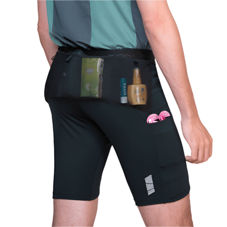 Ronhill Clothing Ronhill Men's Tech All-Terrain 8 Inch Stretch Short in All Black SS25 - Up and Running