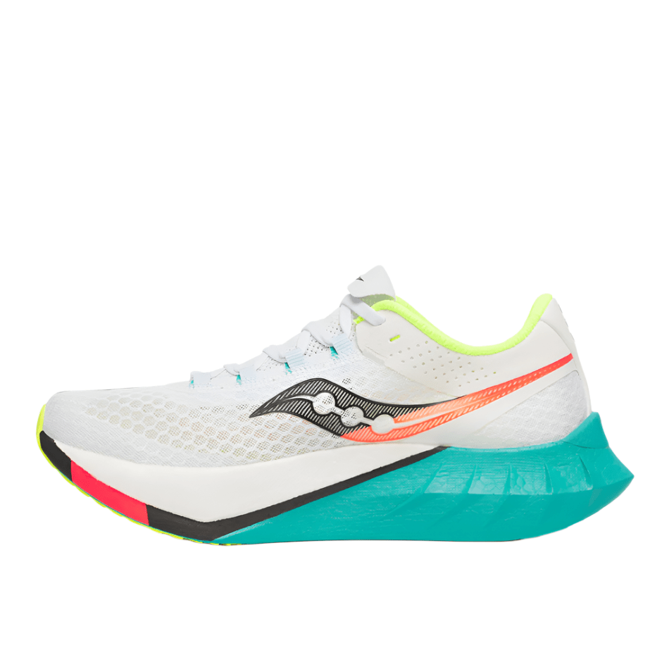 Saucony Shoes Saucony Men's Endorphin Pro 4 Running Shoes in White/Mutant AW25 - Up and Running
