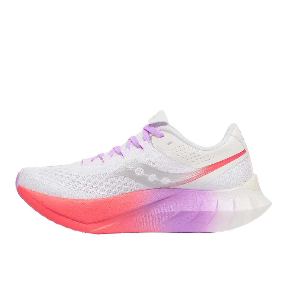 Saucony Shoes Saucony Women's Endorphin Pro 4 Running Shoes in White/Crocus AW25 - Up and Running