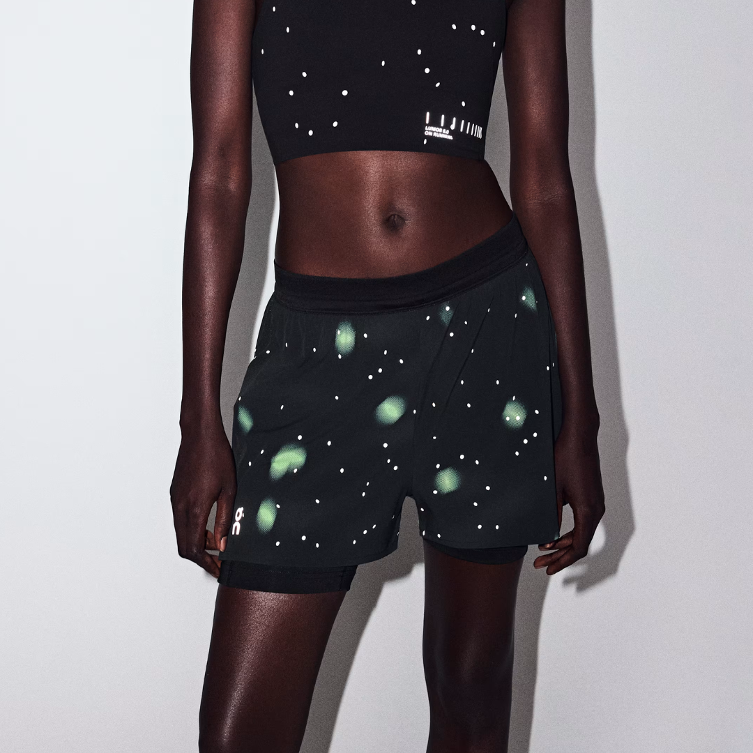 On Women's Performance Shorts Lumos in Black AW26