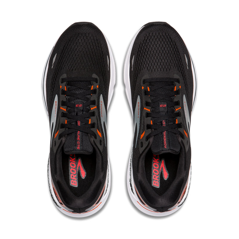Brooks Adrenaline GTS 23 Men's Running Shoes AW24 Black/Mandarin Red/Blue