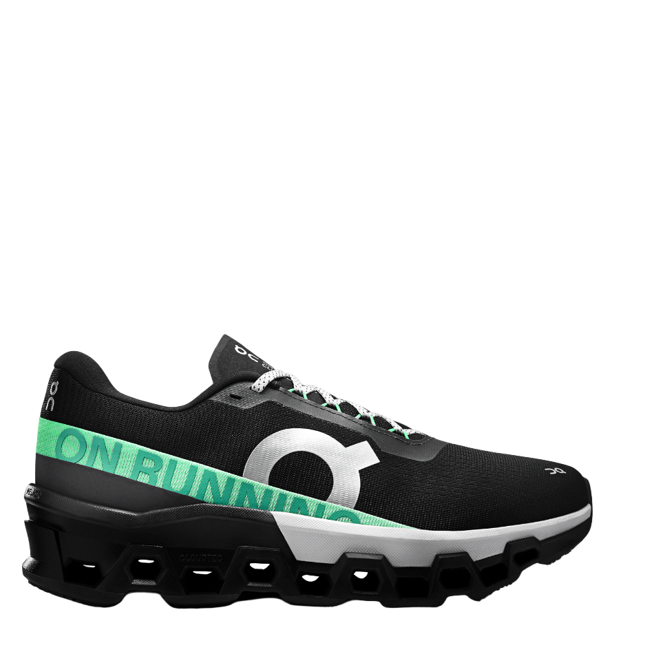 On Men's Cloudmonster 2 Running Shoes in Black/Glacier AW25