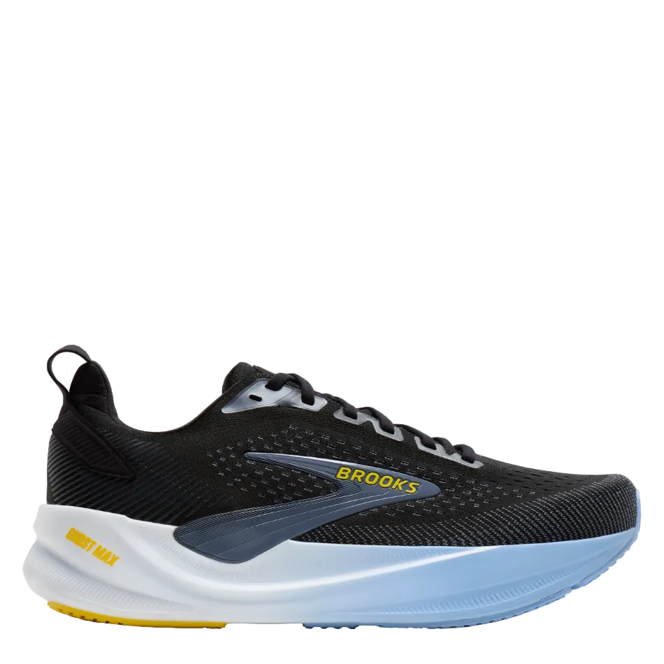 Brooks Men's Ghost Max 4 Running Shoes in Black/Folkstone/Open Air AW26
