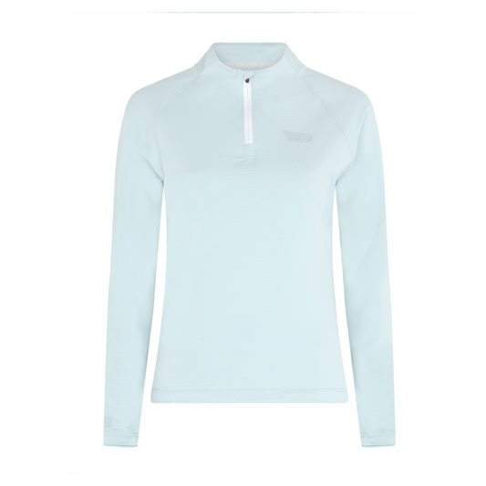 Pressio Women's Perform Thermal 1/4 Zip Top in Cloud Blue AW25