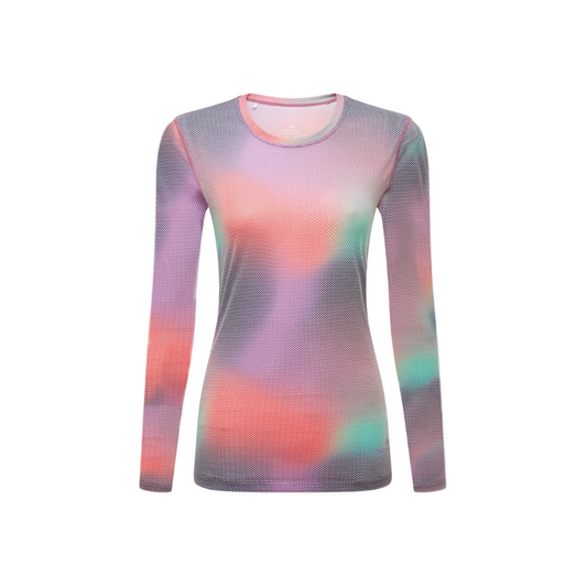 Ronhill Women's Tech Golden Hour Long Sleeved Tee in Multi Glow AW25