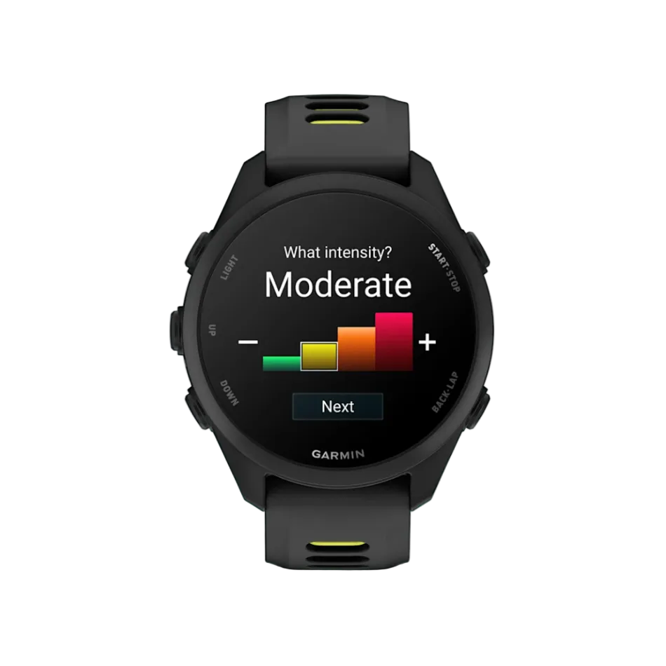 Garmin Unisex Forerunner 170 GPS Watch in Black with Black/Amp Yellow Band