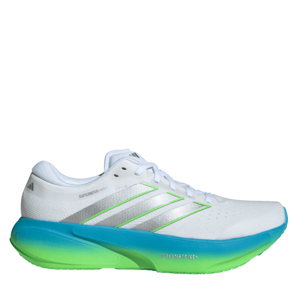 adidas Men's Supernova Rise 3 in FTWR White/Silver Met./Semi Blue Burst SS26