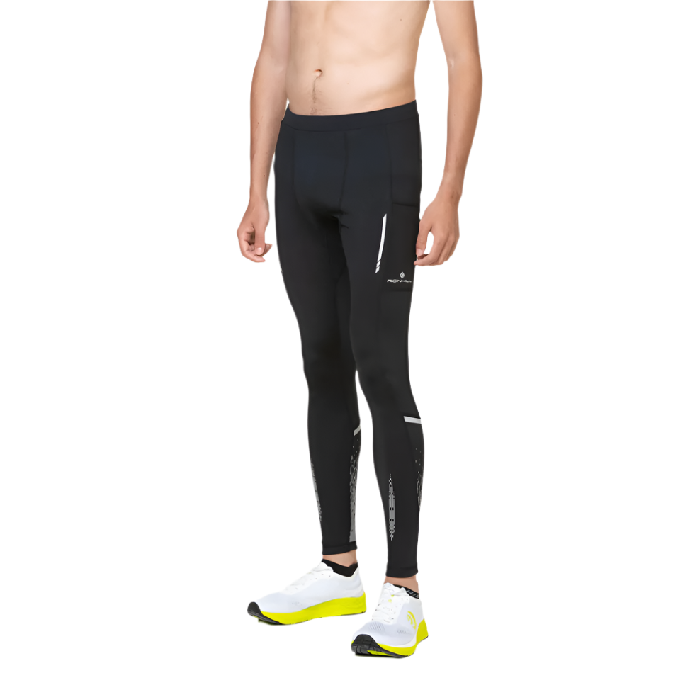 Ronhill Men's Tech Reflect Tight in Black/Reflect AW25
