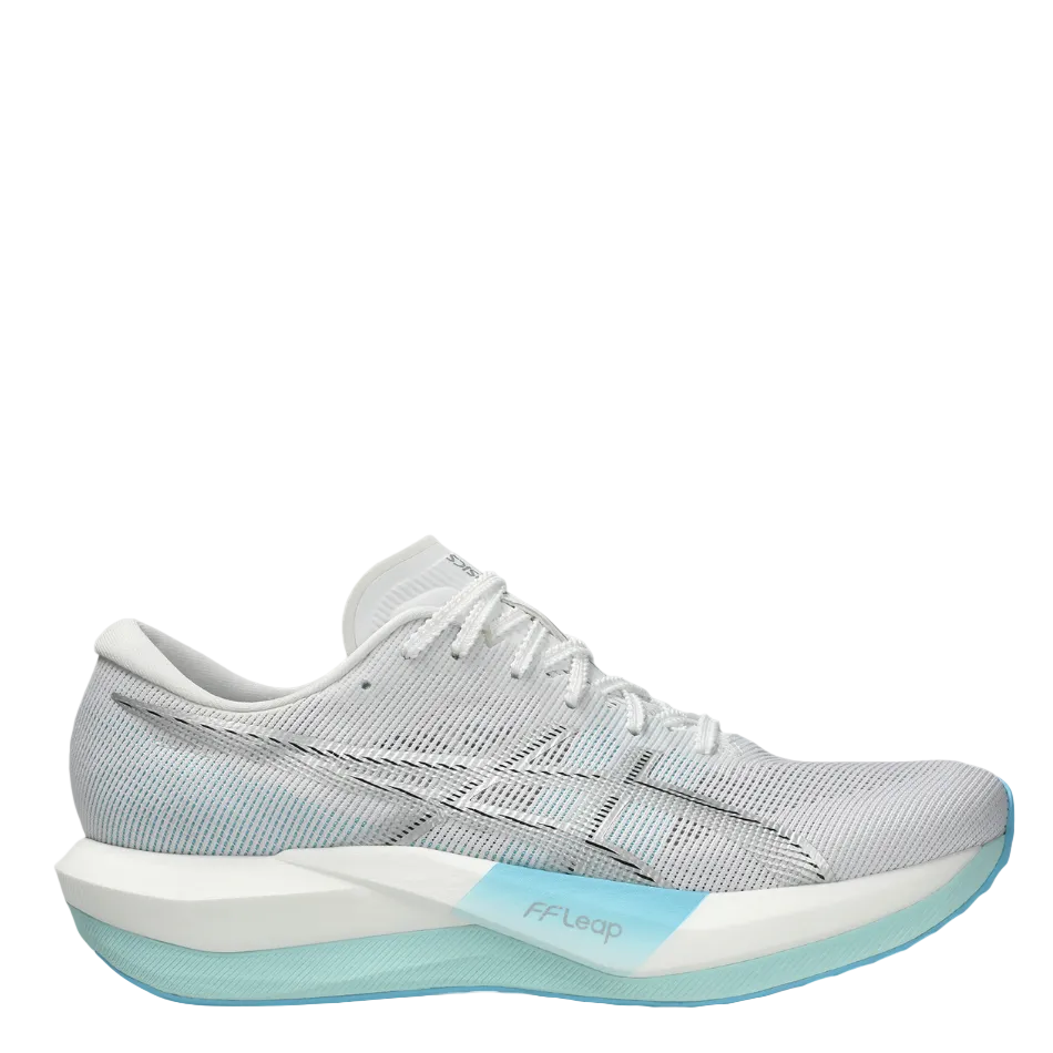 ASICS Unisex Magic Speed 5 Running Shoes in White/Pure Silver AW26