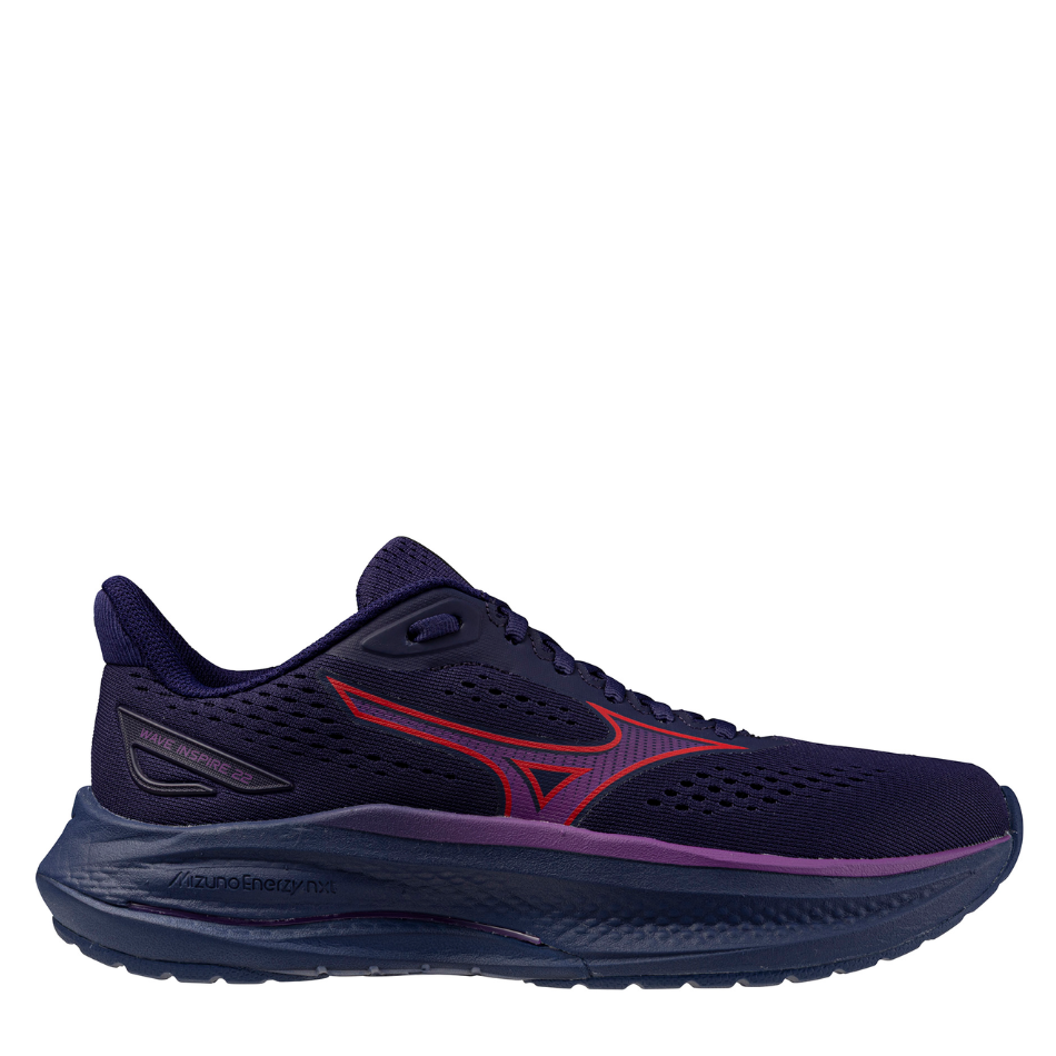 Mizuno Women's Wave Inspire 22 Running Shoes in Rhodonite/Tomato Puree/Dahlia AW26