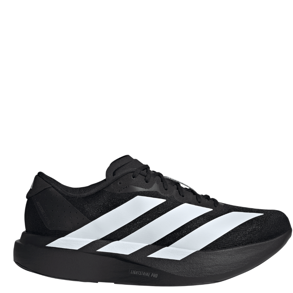 adidas Men's Adizero Evo SL Running Shoes in Core Black/Cloud White/Core Black SS26