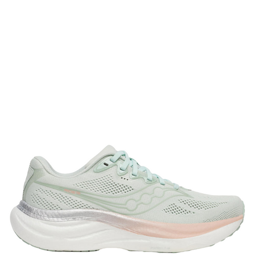 Saucony Women's Ride 19 Running Shoes in Mist/Cameo SS26