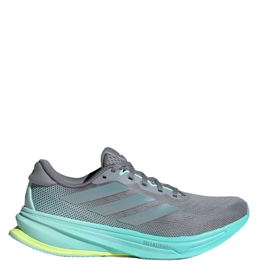 Adidas Women's Supernova Rise 2 Running Shoes in Grey/Magic Grey Met/Flash Aqua AW25