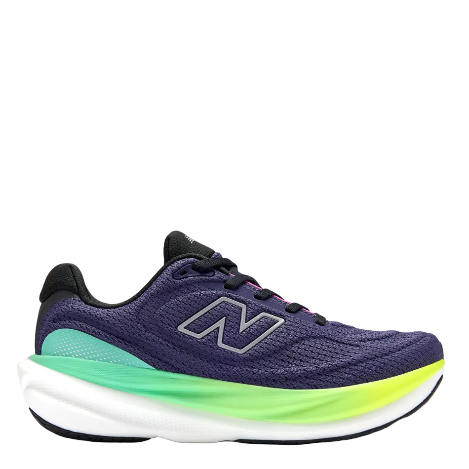 New Balance Women's 1080 v15 Wide Fitting D Running Shoes in Boysenberry/Alkaline Green SS26