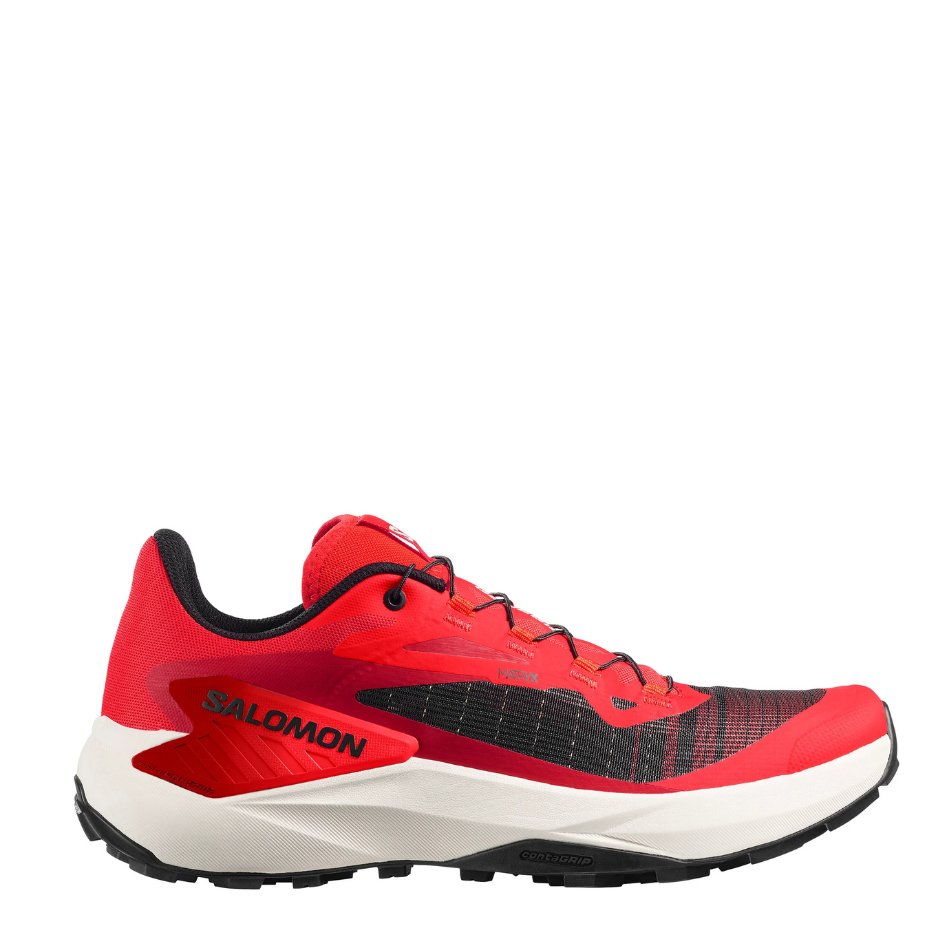Salomon Men's Genesis Running Shoes in Fiery Red/Lava Falls/Black SS26