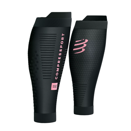 Compressport R2 3.0 EAT MY DUST Compression Calf Sleeves in Dark Dull Gray SS26