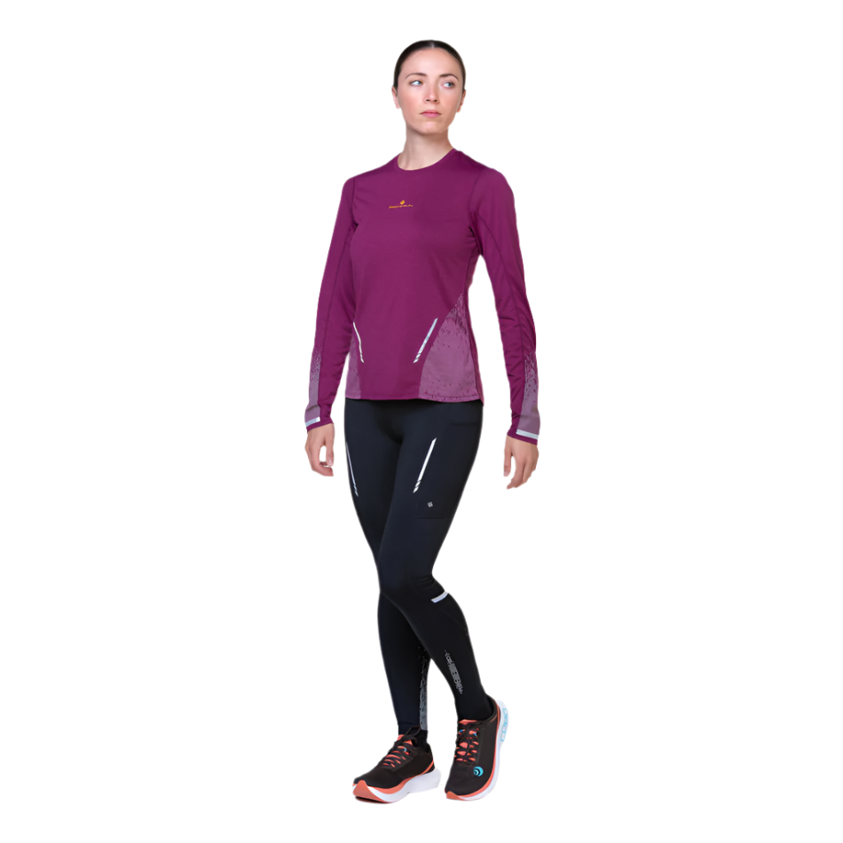 Ronhill Women's Tech Reflect Tight in Black/Reflect AW25