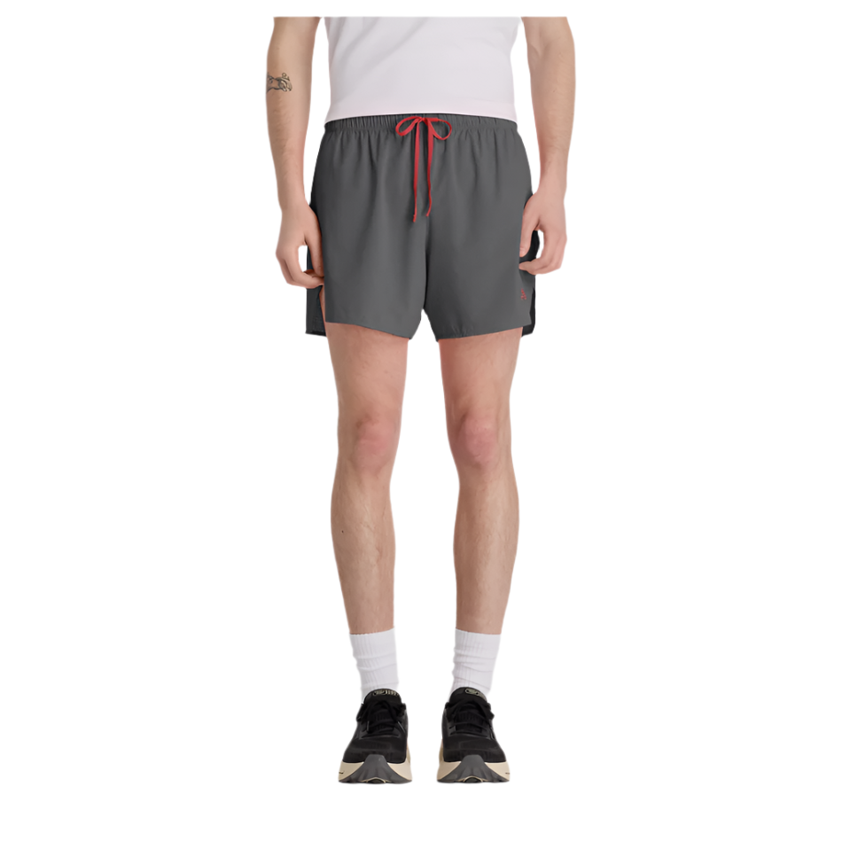 New Balance Men's RC Ultra Light Split Short 5" in Urgent Red AW25