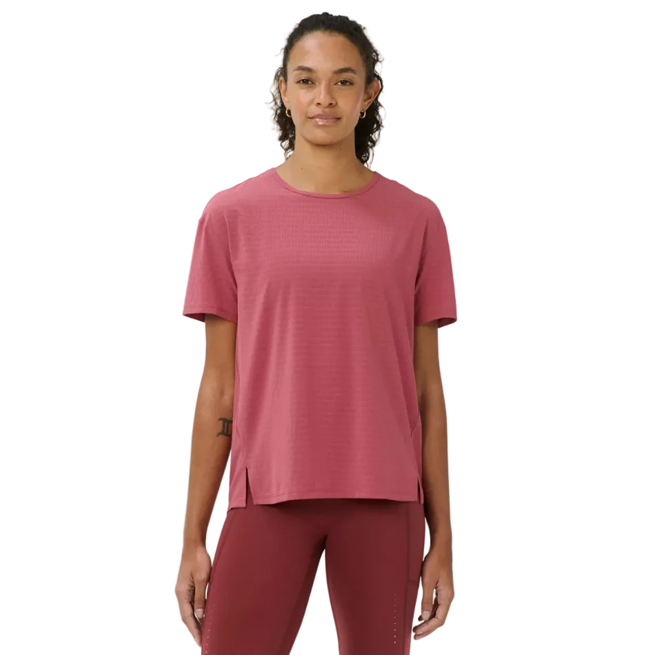 Sweaty Betty Ultimate Train Perforated T-shirt in Sienna Pink AW26