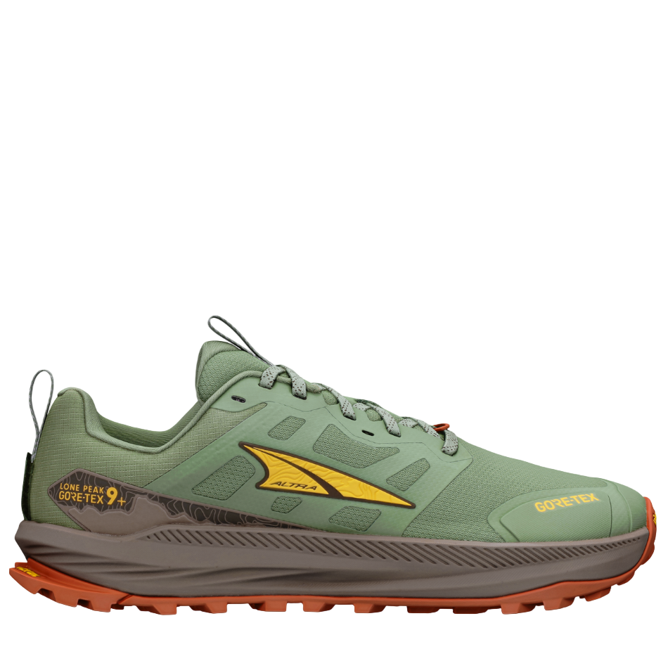 Altra Men's Lone Peak 9+ GTX Trail Running Shoes in Dusty Olive SS26
